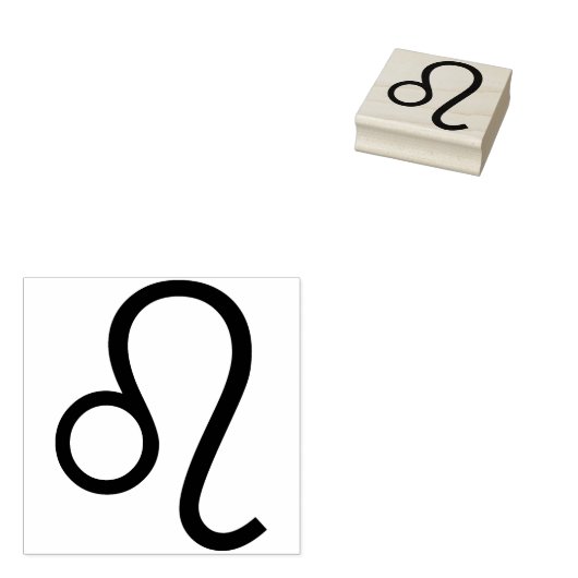 leo symbool - kunststempel rubberstempel (Gestempeld)