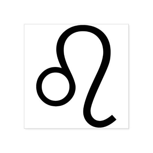 leo symbool - kunststempel rubberstempel (Afrduk)