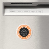 Leo Symbool – Minimaal Astrologie Embleem Magneet (Insitu (Vaatwasser))