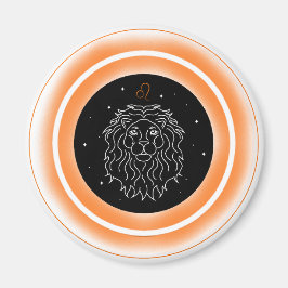 Leo Symbool – Minimaal Astrologie Embleem Magneet