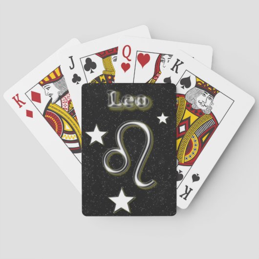 Leo-symbool Pokerkaarten (Achterkant)