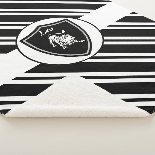 Leo-symbool sherpa blanket deken (3/4)
