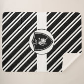 Leo-symbool sherpa blanket deken (Voorkant (horizontaal))