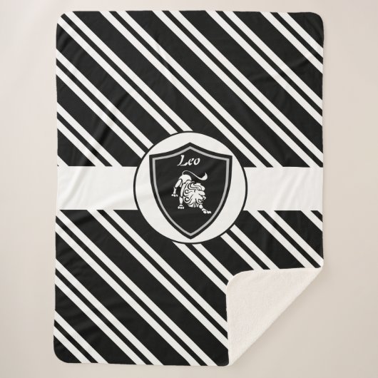 Leo-symbool sherpa blanket sherpa deken (Voorkant)