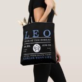 Leo-teken van de dierentuin, astrologisch tote bag (Dichtbij)