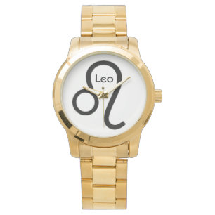 Leo-teken van de Zodiac. Mannen horloges. Horloge