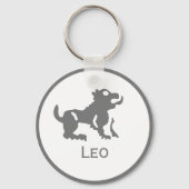 Leo-teken van het Zodiac-ontwerp Sleutelhanger (Voorkant)