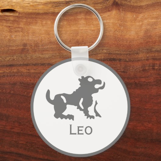 Leo-teken van het Zodiac-ontwerp Sleutelhanger (Voorkant)
