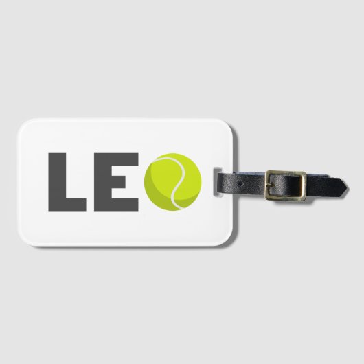 Leo Tennis Bagagelabel (Voorkant (horizontaal))