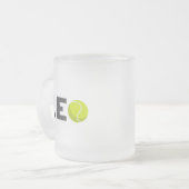 Leo Tennis Matglas Koffiemok (Voorkant links)
