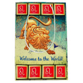 Leo - The Lion Baby (23 juli - 22 augustus) Medium Cadeauzakje (Voorkant)