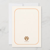 Leo the Lion Birthday Party Kaart (Achterkant)