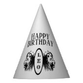 Leo the Lion Bookended Zodiac Feesthoedjes (Voorkant)