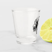 Leo the Lion Bookended Zodiac Shot Glas (Links)