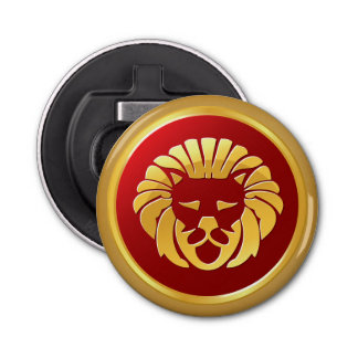 Leo The Lion Button Flesopener