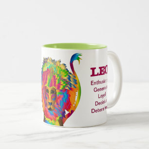 Leo the Lion Characteristics, Kaleidoscope Group Tweekleurige Koffiemok