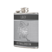 Leo the Lion in Black en Silver Mesh Heupfles (Links)