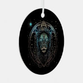 Leo the Lion Metalen Ornament (Voorkant Rechts)