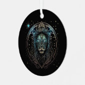 Leo the Lion Metalen Ornament (Voorkant links)