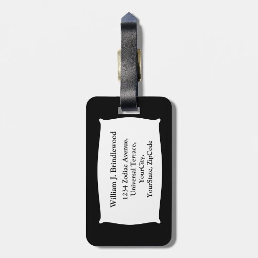 Leo the Lion-Personalize Bagagelabel (Achterkant verticaal)