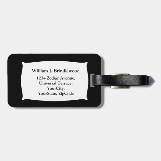 Leo the Lion-Personalize Bagagelabel (Achterkant horizontaal)