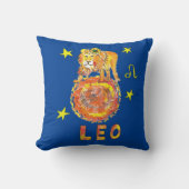 Leo the Lion star sign zodiac August big cat Kussen (Voorkant)