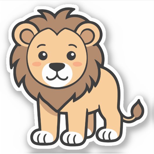 Leo the Lion Sticker (Voorkant)