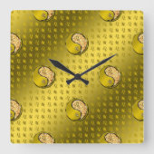 Leo the Lion Vierkante Klok (Voorkant)