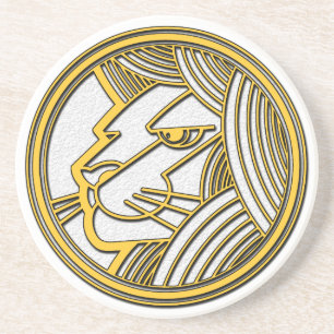 Leo the Lion Zandsteen Onderzetter