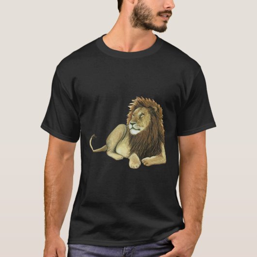 Leo the Lion zodiac astrology star sign jarig T-shirt (Voorkant)