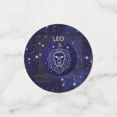 Leo the Lion Zodiac Design Table Confetti (Kleine voorkant)