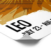 Leo the Lion Zodiac Poster (Hoek)