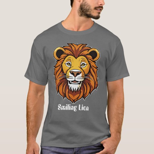 Leo the Lion's Smile T-Shirt Ontwerp (Voorkant)