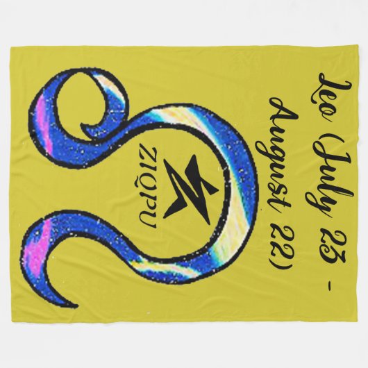 Leo Throw Blanket Fleece Deken (Voorkant (Horizontaal))