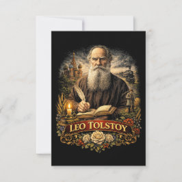 Leo Tolstoj Bedankkaart
