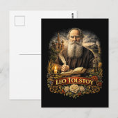 Leo Tolstoj Briefkaart (Voorkant / Achterkant)