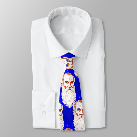 Leo Tolstoj Portret - Grafische illustratie Stropdas (Gebonden)