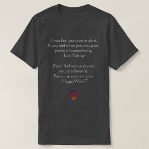 Leo Tolstoj Quote en het feminisme T-shirt