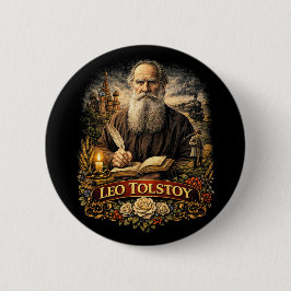 Leo Tolstoj Ronde Button 5,7 Cm