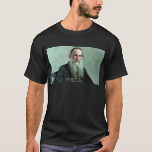 Leo Tolstoj "Weet Niets" Citaat Cadeaus T-shirts K