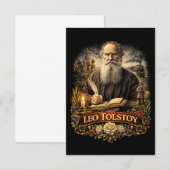 Leo Tolstoy Bedankkaart (Voorkant / Achterkant)