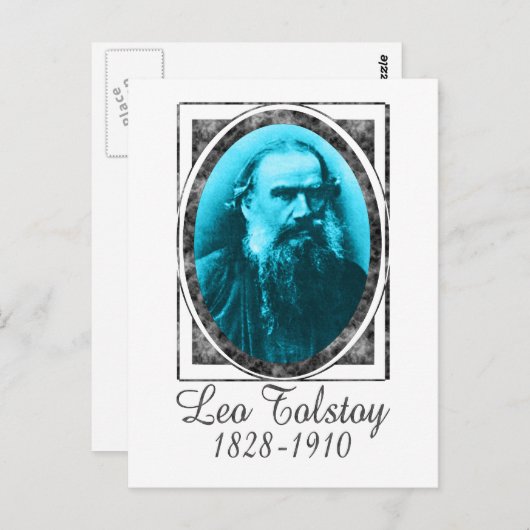 Leo Tolstoy Briefkaart (Voorkant / Achterkant)