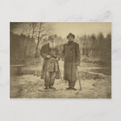 Leo Tolstoy en de auteur Maxim Gorky Briefkaart (Voorkant)