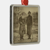 Leo Tolstoy en de auteur Maxim Gorky Metalen Ornament (Rechts)