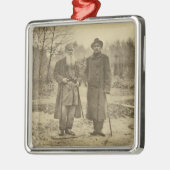 Leo Tolstoy en de auteur Maxim Gorky Metalen Ornament (Links)