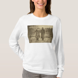 Leo Tolstoy en de auteur Maxim Gorky T-shirt