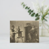 Leo Tolstoy en de beeldhouwer Paolo Briefkaart (Staand voorkant)