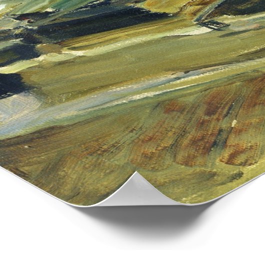 Leo Tolstoy met zijn vrouw in Yasnaya Polyana Poster (Hoek)