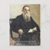 Leo Tolstoy "Oorlog is onrechtvaardig" citaat van  Briefkaart (Voorkant)