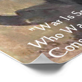 Leo Tolstoy "Oorlog is onrechtvaardig" Poster van  (Hoek)